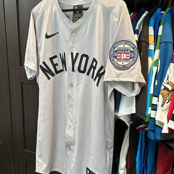 Derek Jeter New York Yankees Nike Hall of Fame Patch Elite Authentic Jersey - Picture 5 of 8